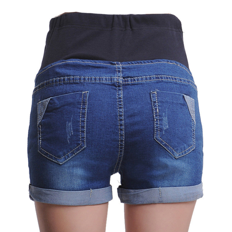 Stay Stylish and Comfortable with Our Maternity Denim Shorts