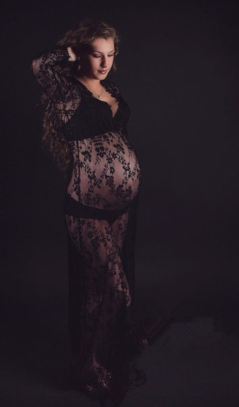 Sexy perspective lace dress