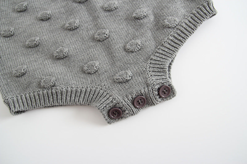 Knitted Baby Sweater Romper
