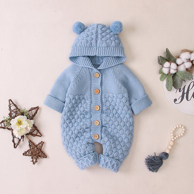 Baby knitted rompers