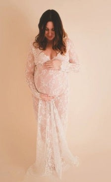 Sexy perspective lace dress