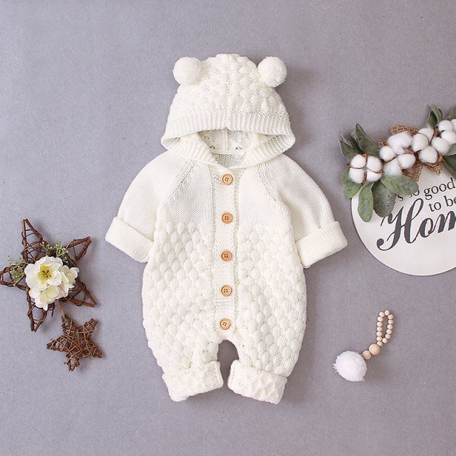 Baby knitted rompers