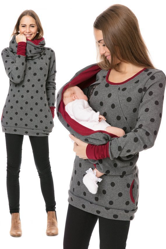 Printed Round Neck Maternity Wear