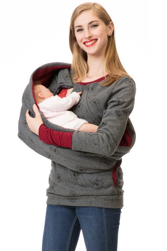 Printed Round Neck Maternity Wear