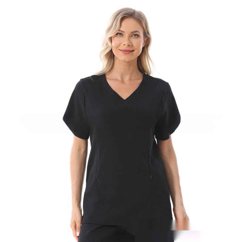 Home Waffle Short Maternity Suit