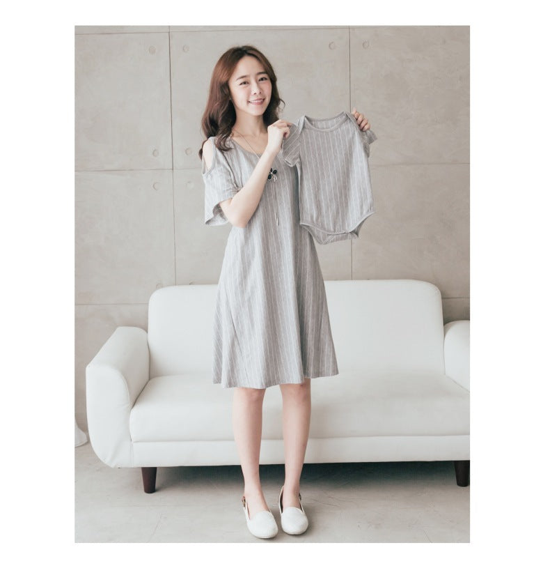 Maternity Dress Breastfeeding Parent Child