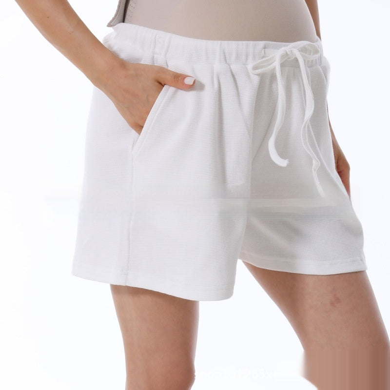 Home Waffle Short Maternity Suit