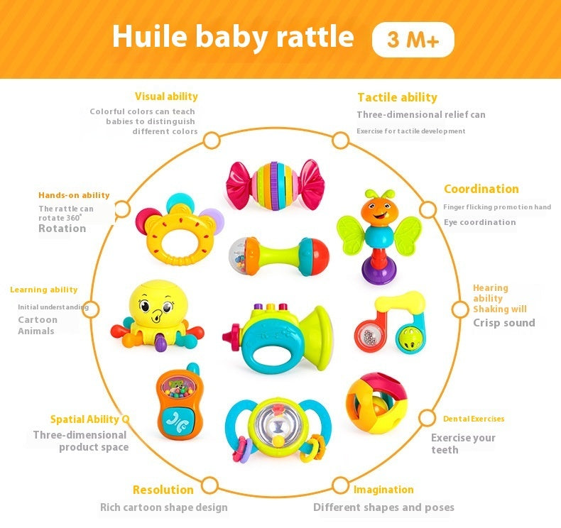 Baby Rattle Hand Grasping Toy