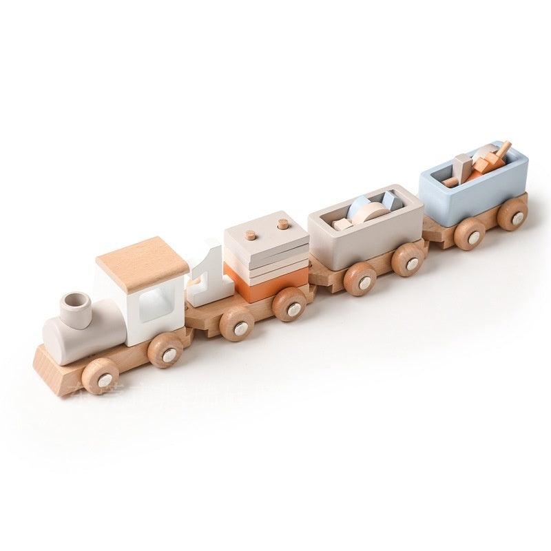 Wooden Baby Birthday Milestone Toy