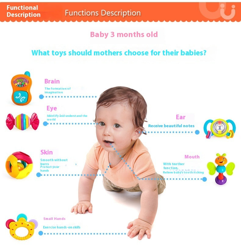Baby Rattle Hand Grasping Toy
