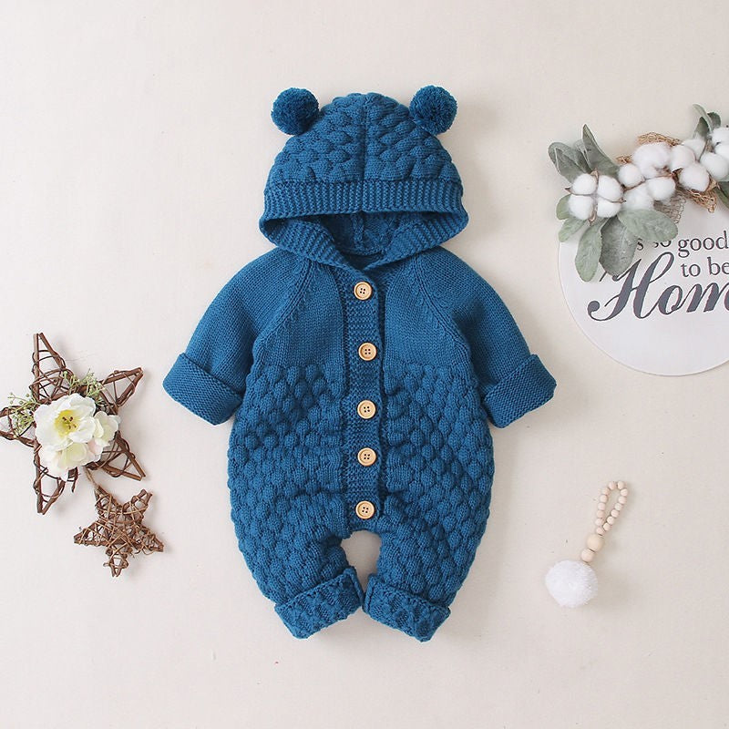 Baby knitted rompers